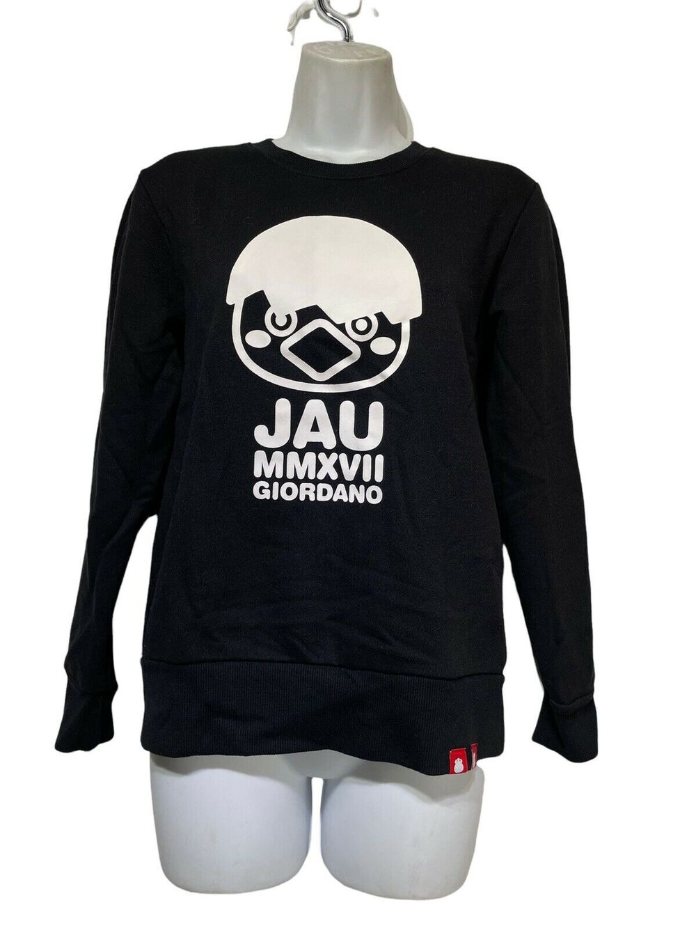 Giordano ding & jau black long sleeve pullover sweatshirt Size 1